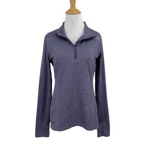 Reebok Shirt Womens S Small Grape Crossfit Micro Fleece Lined Long Sleeve Top